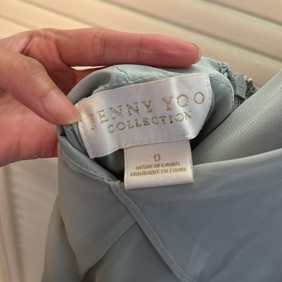 Jenny Yoo Kiara dress in morning mist - Picture 3 of 3